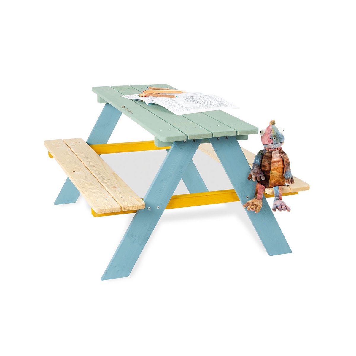 Children´s picnic bench 'Nicki für 4', multi-coloured